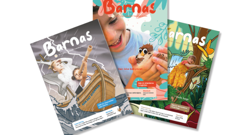 Bladet Barnas og aktivitetssider fra Søndagsskolen Norge