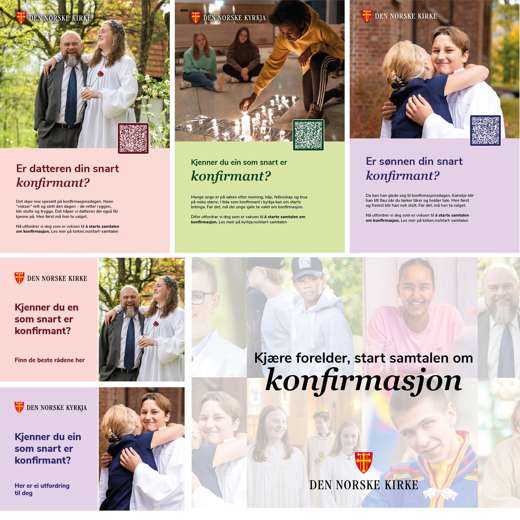Avisannonser for konfirmasjon