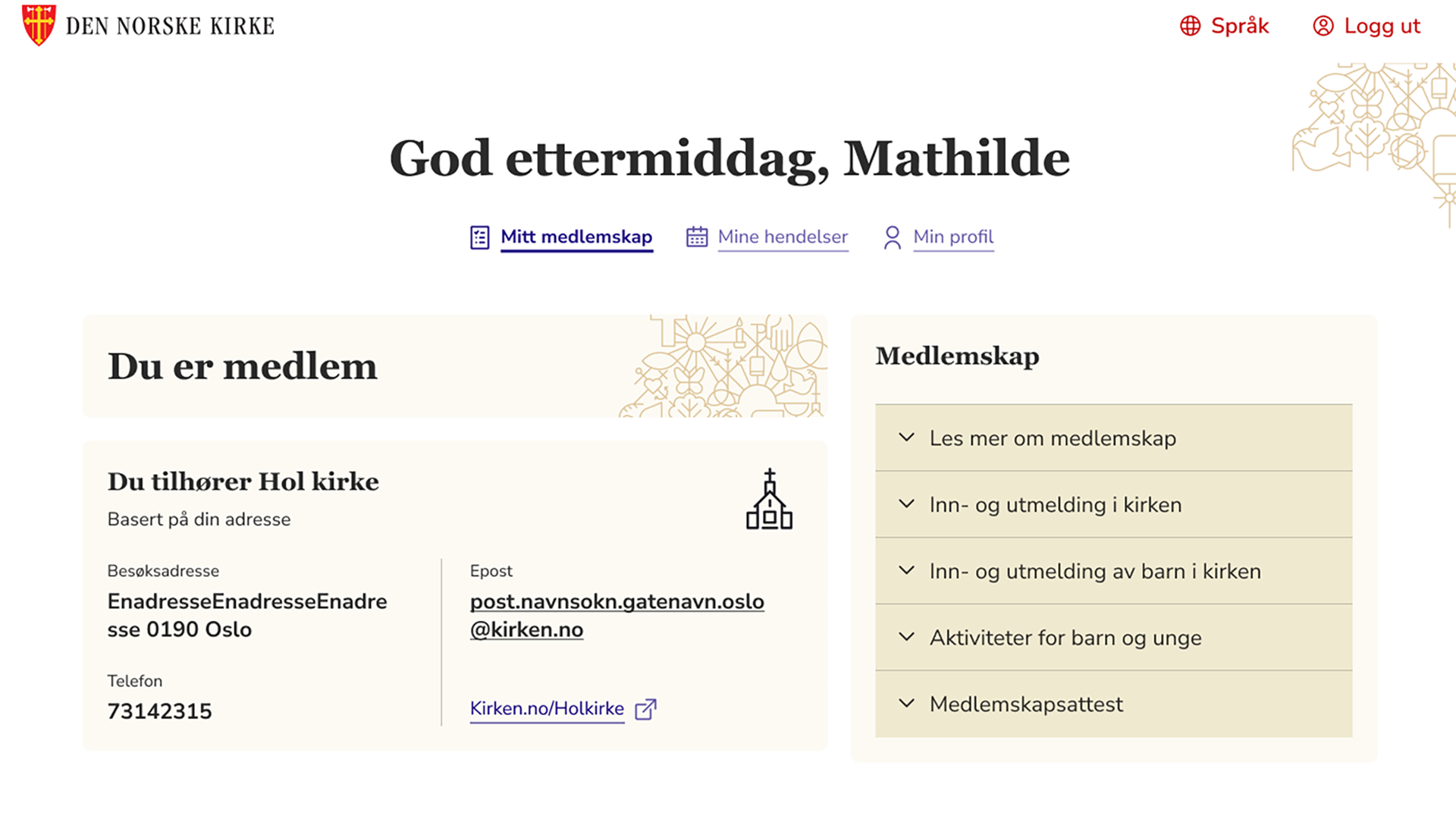 Min side får et løft